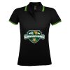 SOL'S Ladies Pasadena Tipped Cotton Piqué Polo Shirt Thumbnail