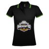 SOL'S Ladies Pasadena Tipped Cotton Piqué Polo Shirt Thumbnail