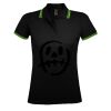 SOL'S Ladies Pasadena Tipped Cotton Piqué Polo Shirt Thumbnail