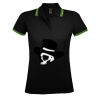 SOL'S Ladies Pasadena Tipped Cotton Piqué Polo Shirt Thumbnail