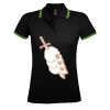 SOL'S Ladies Pasadena Tipped Cotton Piqué Polo Shirt Thumbnail