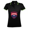 SOL'S Ladies Pasadena Tipped Cotton Piqué Polo Shirt Thumbnail