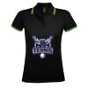 SOL'S Ladies Pasadena Tipped Cotton Piqué Polo Shirt Thumbnail