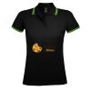 SOL'S Ladies Pasadena Tipped Cotton Piqué Polo Shirt Thumbnail