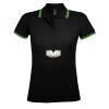 SOL'S Ladies Pasadena Tipped Cotton Piqué Polo Shirt Thumbnail