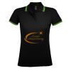 SOL'S Ladies Pasadena Tipped Cotton Piqué Polo Shirt Thumbnail