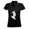 SOL'S Ladies Pasadena Tipped Cotton Piqué Polo Shirt Thumbnail