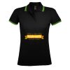 SOL'S Ladies Pasadena Tipped Cotton Piqué Polo Shirt Thumbnail
