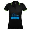 SOL'S Ladies Pasadena Tipped Cotton Piqué Polo Shirt Thumbnail