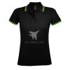 SOL'S Ladies Pasadena Tipped Cotton Piqué Polo Shirt Thumbnail
