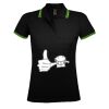 SOL'S Ladies Pasadena Tipped Cotton Piqué Polo Shirt Thumbnail
